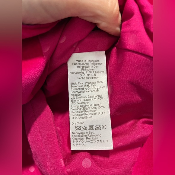 J.Crew Velvet One Button Blazer Brilliant Berry Size 0 BU281 $218 - Picture 10 of 10